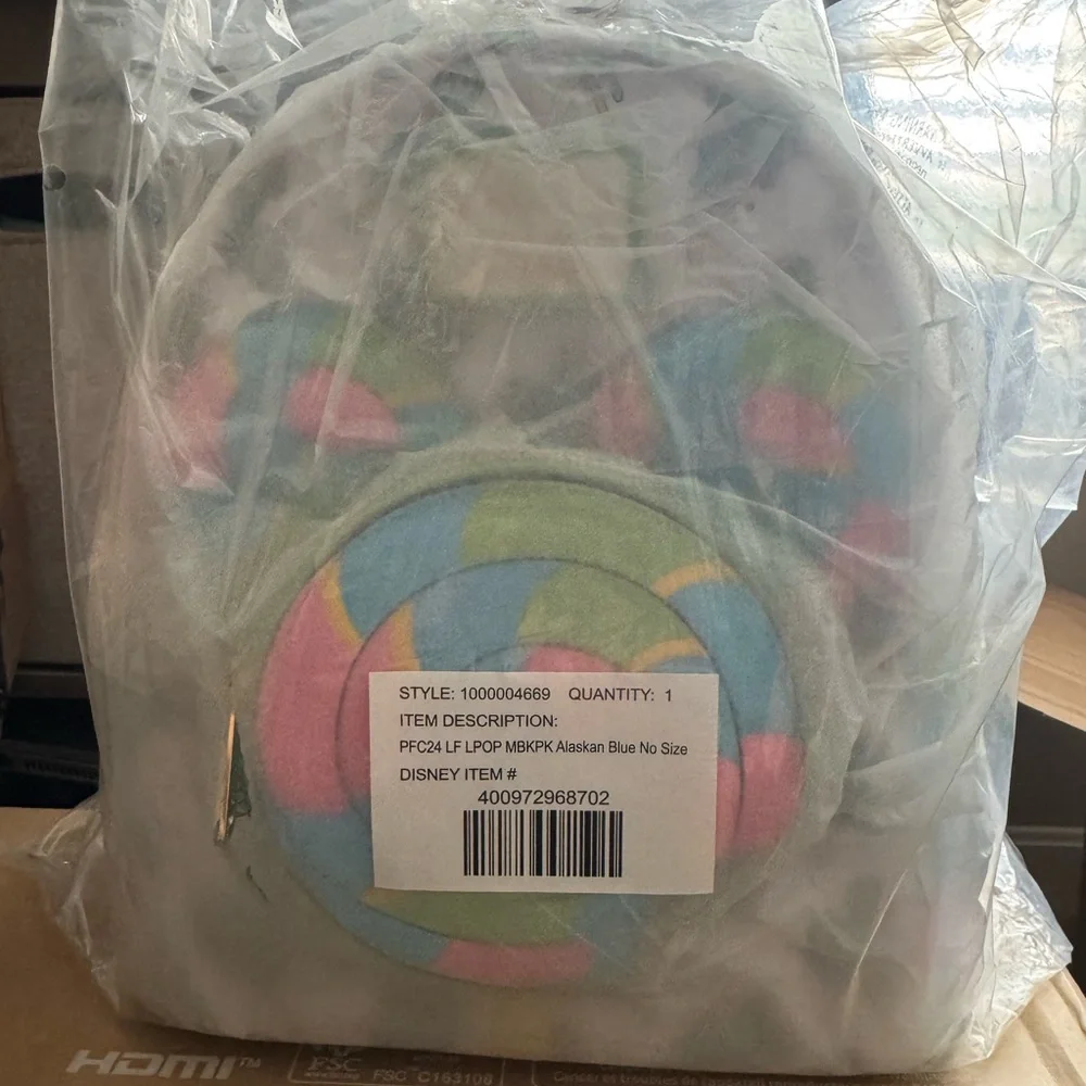 NWT Disney Parks x Loungefly Disney Eats Lollipop Backpack - Picture 5 of 5